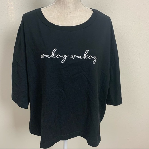 Wakey Wakey Black Top - Picture 1 of 9